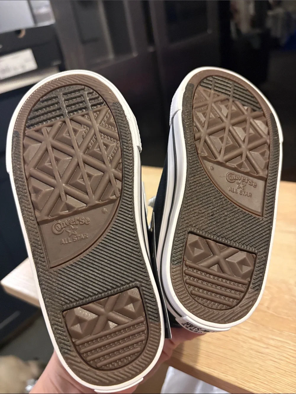 Converse Kids Black and White Canvas High-Top Sneakers